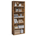 VASAGLE Bookshelf, 23.6 Inches Wide, 6-Tier Open Bookcase with Adjustable Storage Shelves, Floor Standing Unit, Rustic Brown ULB