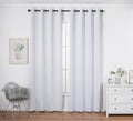 Pi Blackout Long Curtains 108 Inches Length,Energy Efficient Room Darkening Door Curtains Window Treatment With Grommet For Living Room/Bedroom/French Door/Patio 1 Panel (White.W52Xl108)