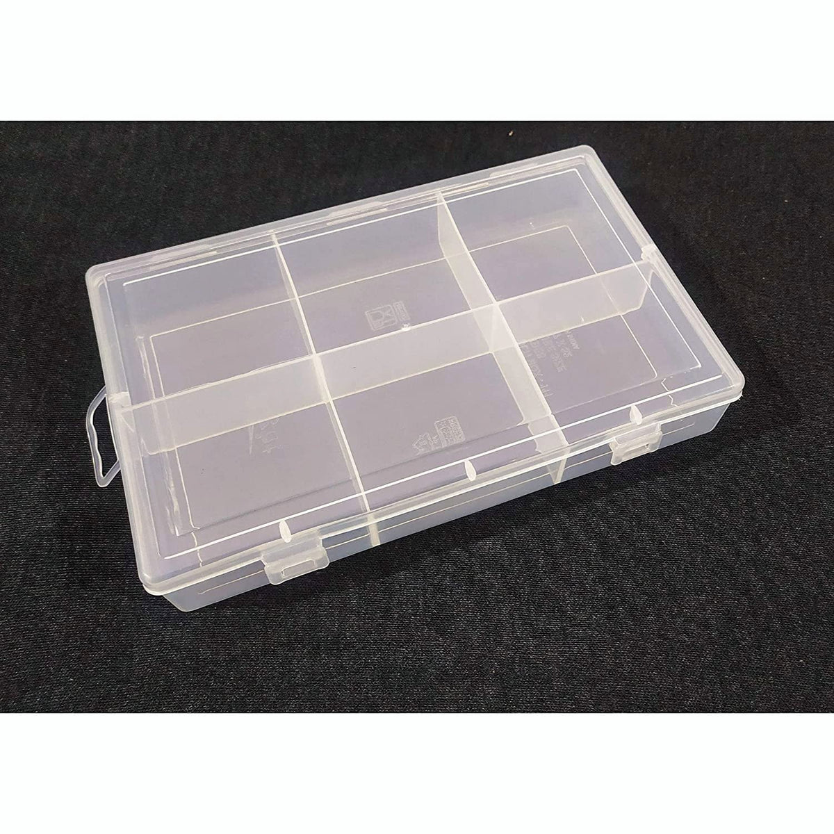 Bansal Industries Jewellery Case Organiser with Compartments/Dividers 6 Grid, Transparent(Pack of 1, Plastic)