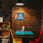 Desperate Enterprises Ephemera - Don'T Worry Our Staff Is Accustomed To Dumb Questions Tin Sign - Nostalgic Vintage Metal Wall D