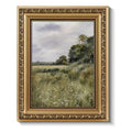 ARPEOTCY Vintage Gold Framed Wall Art, Farmhouse Meadow Landscape Country Painting, 8x10 inch Small Moody Rustic Canvas Picture 
