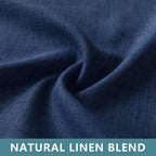 Navy Curtains 63 Inch Length For Boys Bedroom 2 Panels Set Tab Top Linen Textured Semi Sheer Dark Blue Curtain For Kids Room Nursery Teen Game Masculine Nautical Home Decor Navy Blue Drapes 52X63 Long