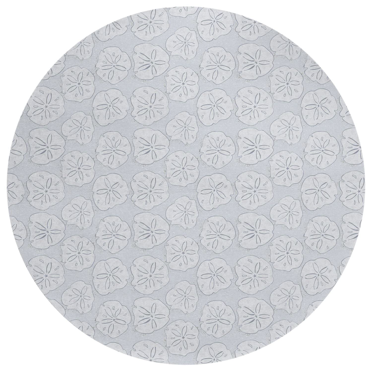 Seabreeze Sz10 Gray Coastal Rug Round 8' X 8'
