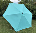 Bellrino Replacement * Peacock Blue * Umbrella Canopy For 9 Ft 6 Ribs (Canopy Only) (Peacock Blue-96)