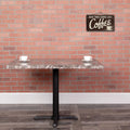 Flash Furniture Glenbrook Commercial Grade 24 x 42 Rectangular Gray Marble Laminate Table Top