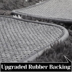 Amdrebio Dark Grey And White Rugs For Bedroom Fluffy, 5X7 Rug, Modern Fuzzy Area Rug For Living Room, Plush Shaggy Floor Rug For