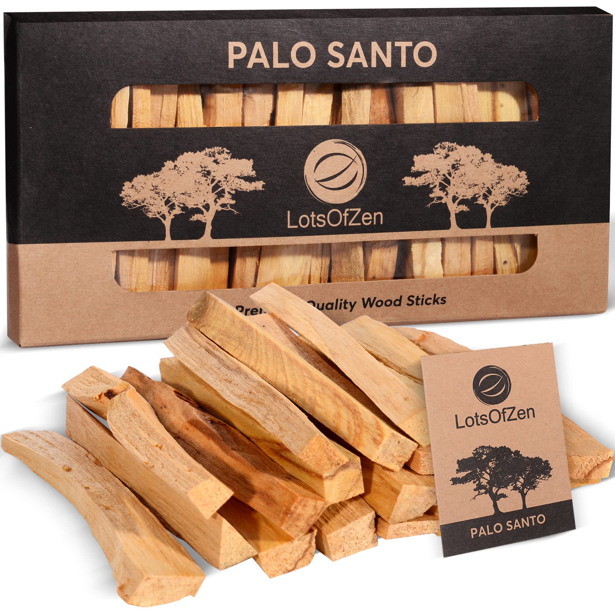 Palo Santo Sticks Authentic (20 Sticks | 5.6 Oz | Approx. 160 Grams)  Large Pack  100% Natural Spiritual Cleansing Palo Santo 