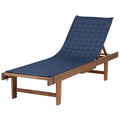 Classic Accessories Montlake Water-Resistant 72 Inch Patio Chaise Lounge Slipcover, Heather Indigo, Patio Furniture Covers