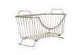 Spectrum Diversified Ashley Stackable Storage Basket, Small, Satin Nickel, Model:20377