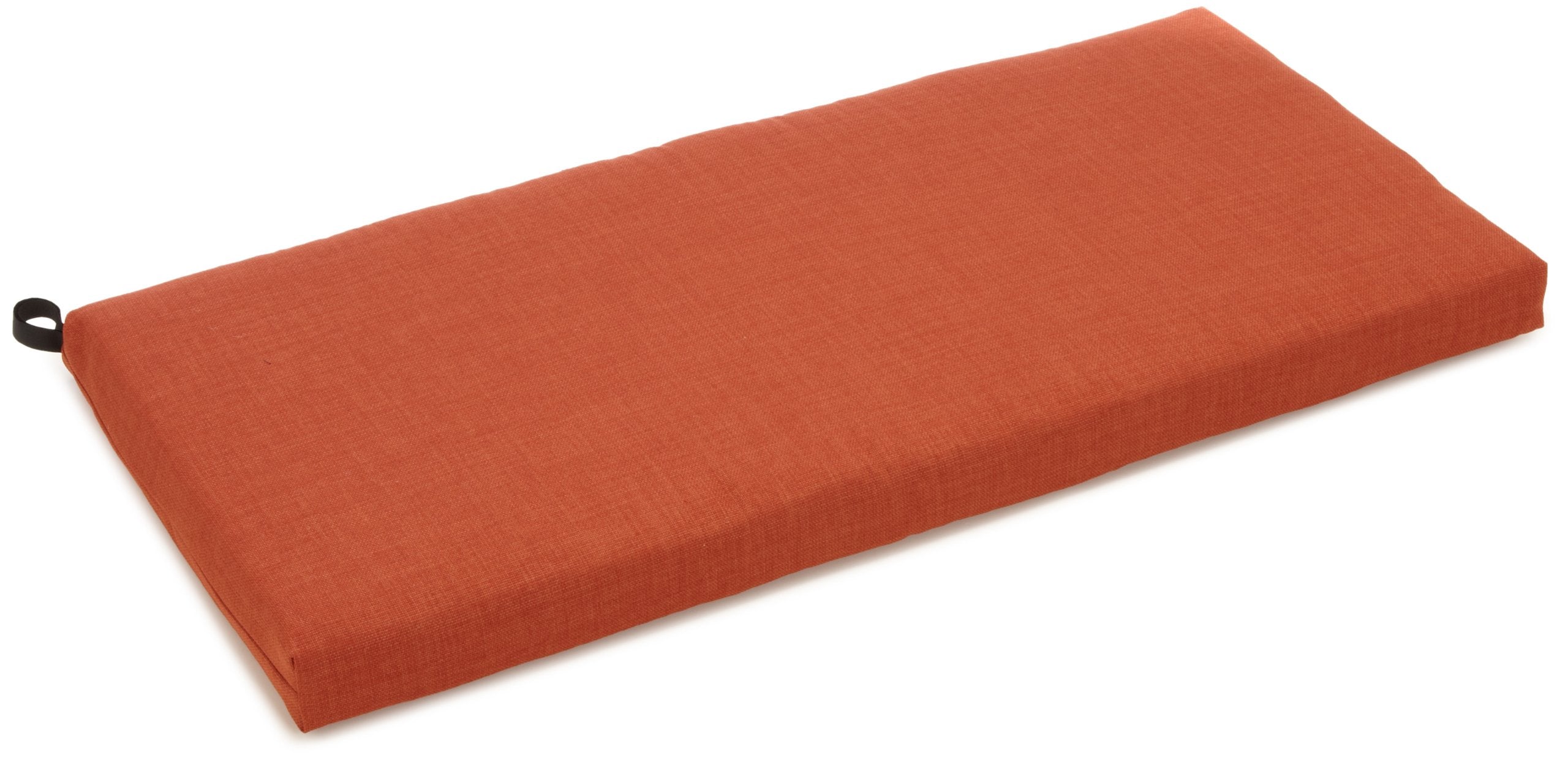 Blazing Needles Outdoor Spun Poly 19-Inch by 42-Inch by 3-1/2-Inch Bench Cushion, Cinnamon