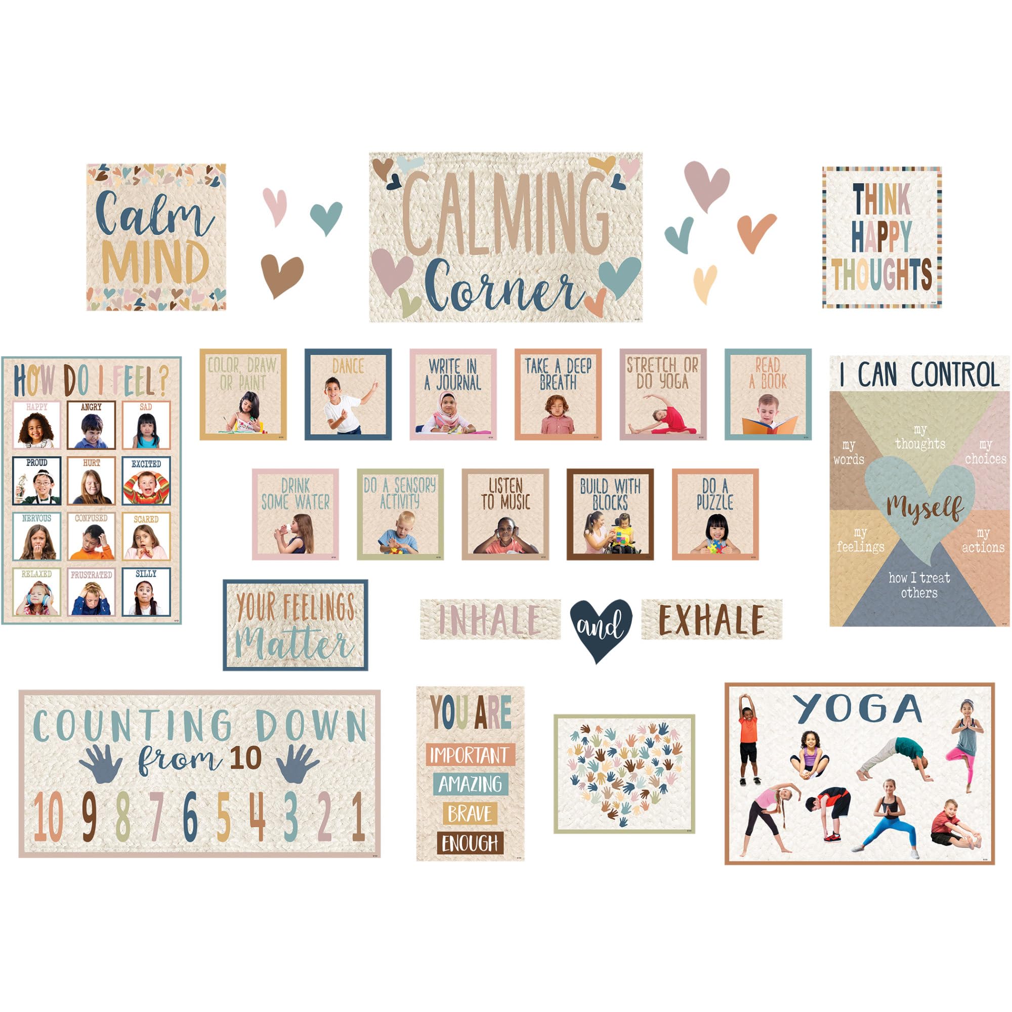 Teacher Created Resources Full-Size Bulletin Board Set, Everyone Is Welcome Calming Corner
