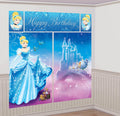 Amscan Disneys Cinderella Scene Setters, Blue, 59 x 65