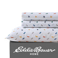 Eddie Bauer Kids - Full Sheets, Stain Resistant Kids Bedding, Ideal For Toddler Bedding Set (Buddy The Dog White, Full)
