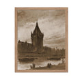 Poster Master Vintage Castle Poster - Retro Castle Painting Print - Moody Art - Gothic Gift for Him, Her, Men, Women - Halloween