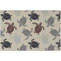 Seabreeze Sz13 Beige Coastal Rug Rectangle 5' X 7 ' 6"