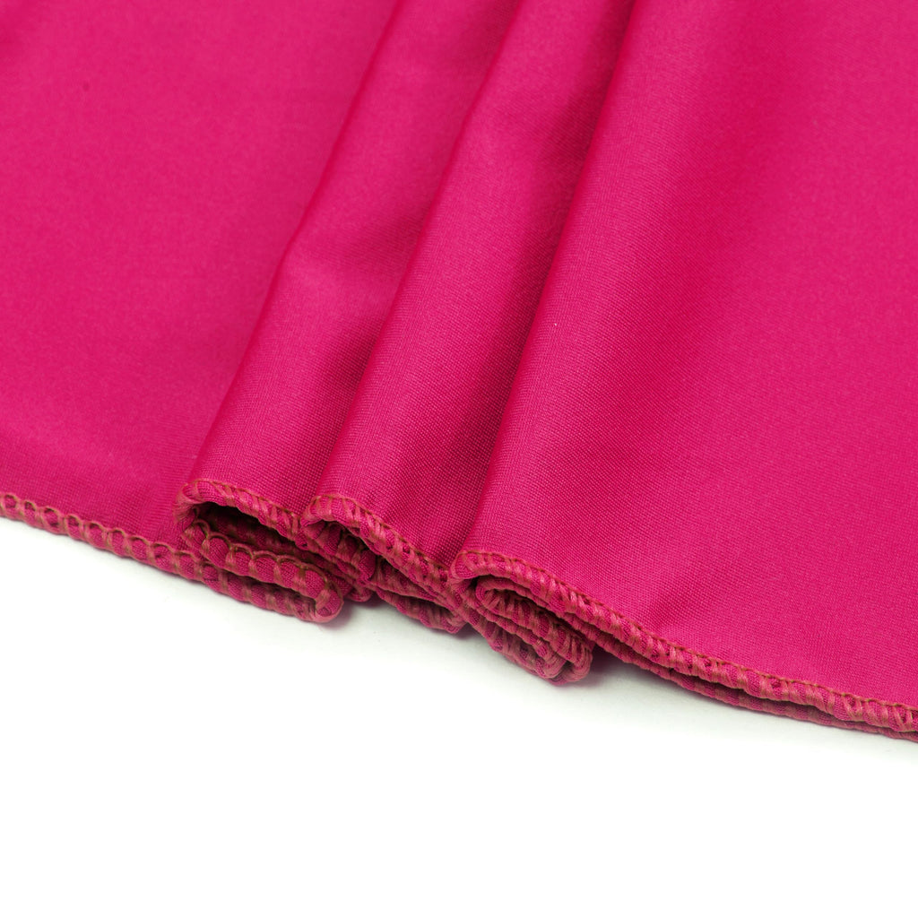 Mds Pack Of 10 Spandex Chair Sashes Bow Sash Elastic Chair Bands Ties Without Buckle For Wedding And Events Decoration Spandex Slider Sashes Bow - Magenta