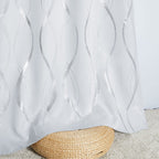 Nicetown Greyish White Room Darkening Curtain Panels - Window Treatment Thermal Insulated Grommet Room Darkening Curtains/Panels/Drapes For Bedroom (2 Panels, 34 By 63)