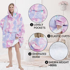 Fiosnow Glow In The Dark Butterfly Blanket Hoodies For Women And Men Adult Oversize Wearable Blanket Hoodies For Soft And Warm