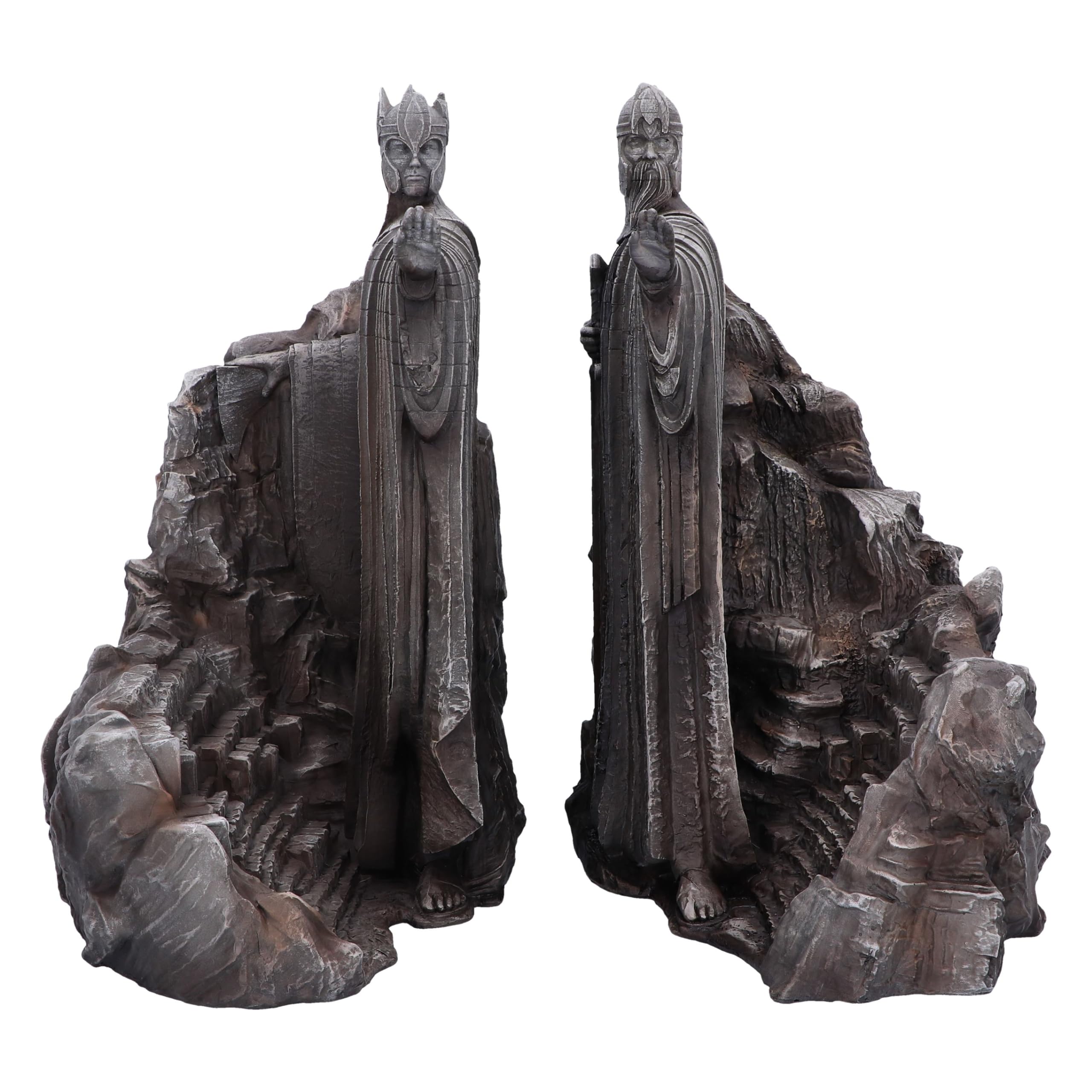 Nemesis Now Lord of The Rings Gates of Argonath Bookends 19cm, Resin, Grey, Officially Licensed Lord of The Rings, Lord of The R