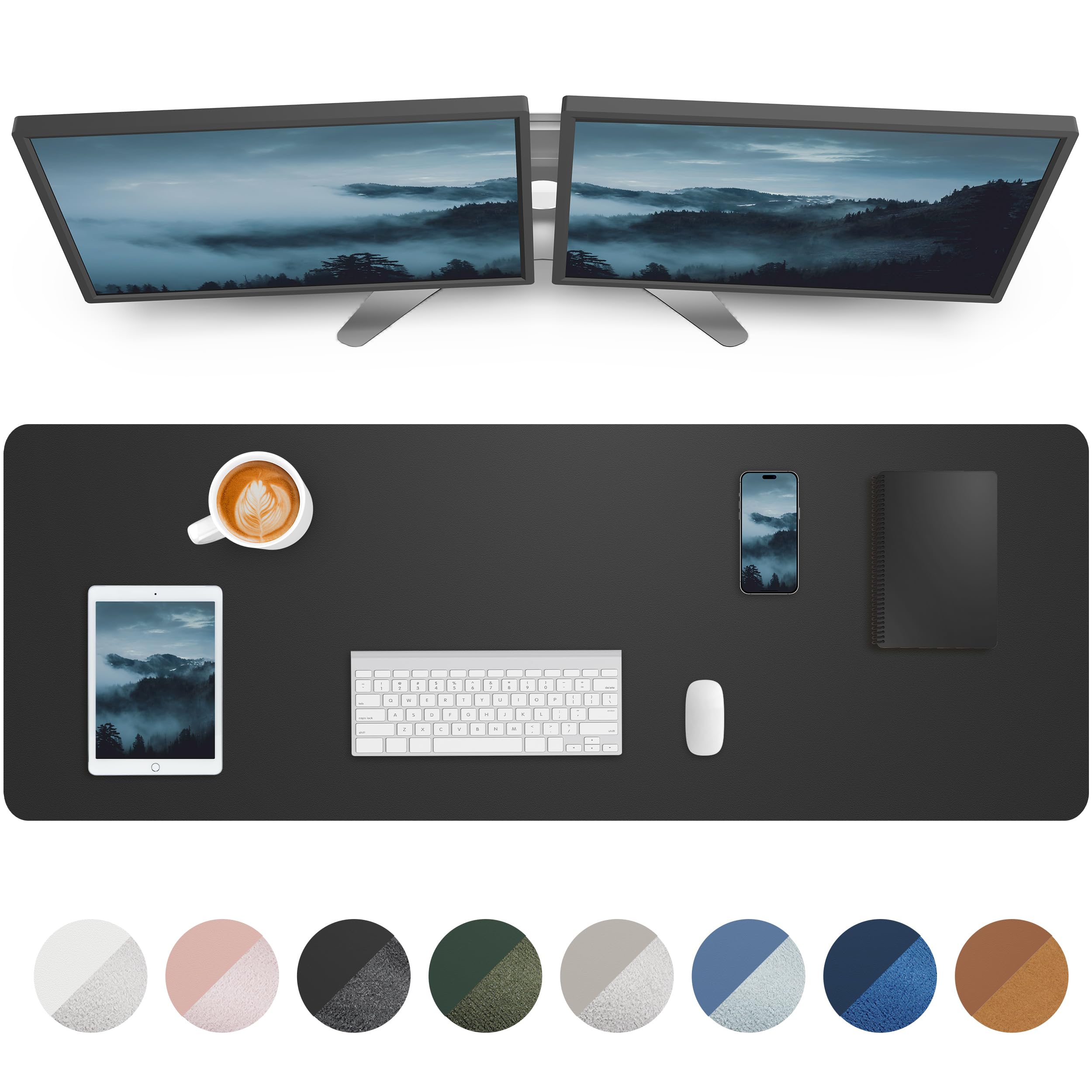 Large Desk Pad Mat,Mouse Pad,Office Desk Mat, Non-Slip Pu Leather Desk Blotter,Large Desk Pad,Waterproof Keyboard Mat For Office