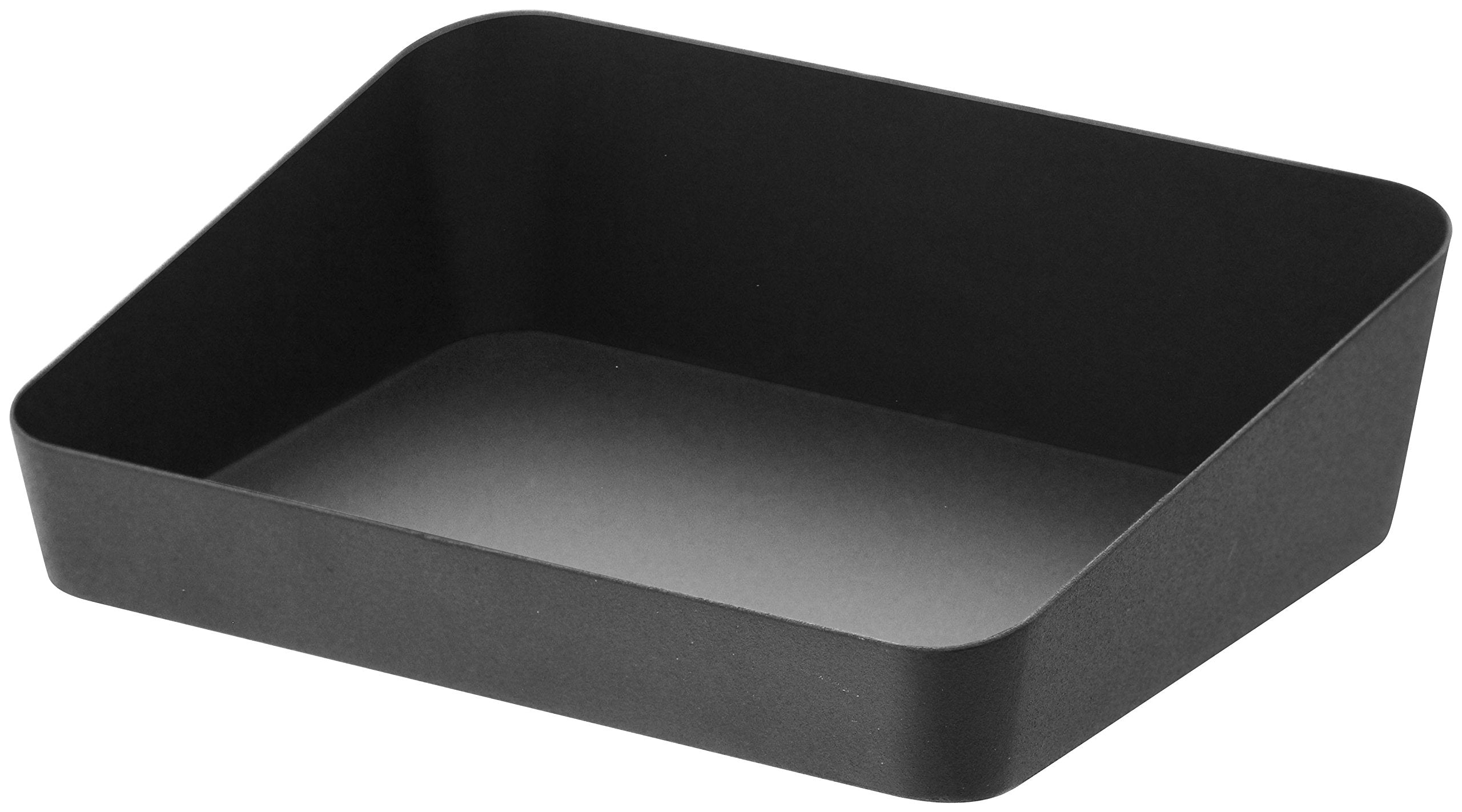 YAMAZAKI home Tower Amenity Tray Wide S Black, Medium