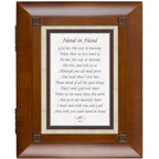 Cottage Garden Hand In Hand Woodgrain Remembrance Keepsake Box