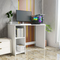 Ansicraft Smart Utility Study Table With Storage Shelf, Modern Wooden Computer Desk For Home & Office, Versatile Workstation For