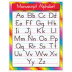 Trend Enterprises Manuscript Alphabet Zaner-Bloser Learning Chart 17" x 22" Multi