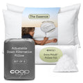 Coop Home Goods Essence Down Alternative Pillow Set Of 2, King Size, Best Pillows For Sleeping, Adjustable Alternative To Down P