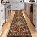 UArtlines Boho Hallway Runner Rug 2x10 Vintage Farmhouse Laundry Rug Runner Accent Area Rug Carpet Non Slip Washable Kitchen 