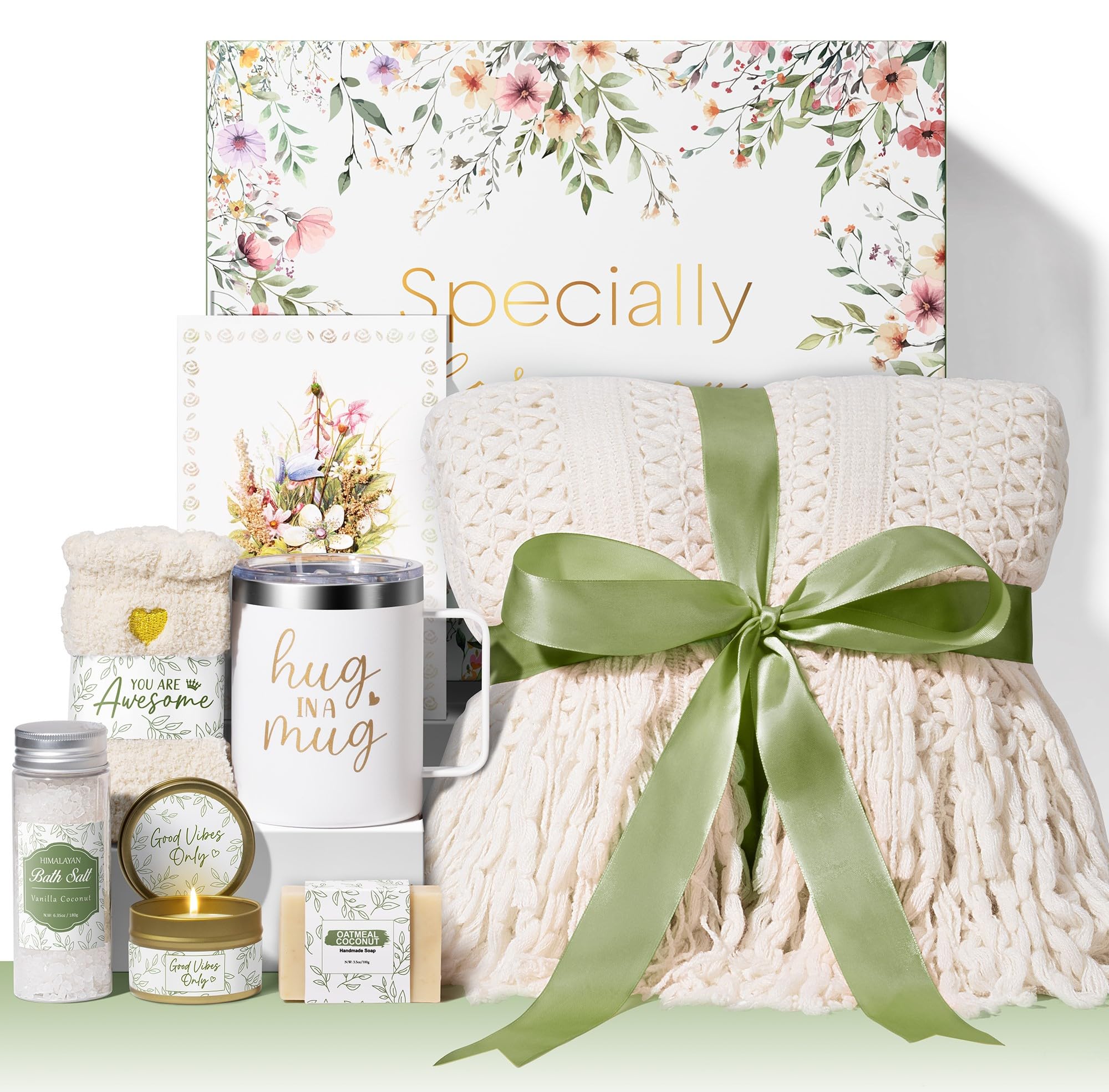Self Care Gifts For Women Get Well Soon Gifts, Birthday Gifts For Women Care Package, Sympathy Gift Baskets Spa Gifts Thinking O