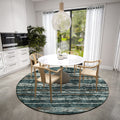 Dalyn Rugs Brisbane Br4 Destressed Striped Midnight 8' X 8'