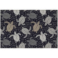 Seabreeze Sz13 Black Coastal Rug Rectangle 9' X 12'