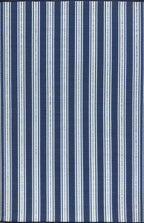 Mad Mats Geometric Outdoor Rug, Reversible Plastic Mat (6' X 9', Vertical Stripe - Blue/White)