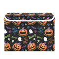 xigua Halloween Ghost Pumpkin Ghosts Storage Bins with Lids and Carrying Handle,Foldable Storage Boxes Organizer Containers Bask
