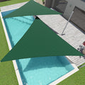Sunnyroyal Sun Shade Sail 4' X 4' X 4' Triangle Ice Blue Canopy Awning Fabric Cloth Screen Uv Block Heavy Duty Commercial Grade