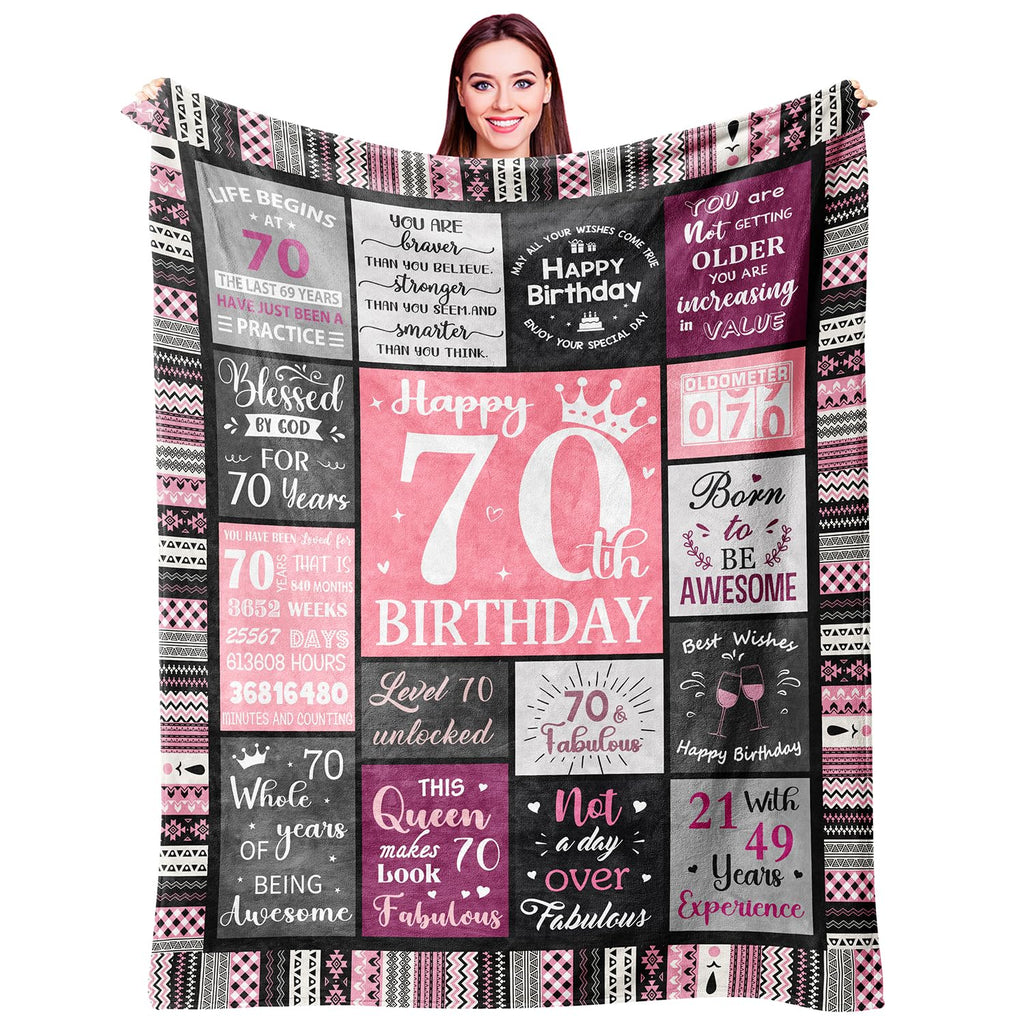 Ivivis 70Th Birthday Gifts For Women, 70Th Birthday Decorations For Women, Gifts For A 70Th Birthday, Happy 70Th Birthday Gifts