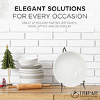 Tripar Large York Metal Display Stand For Pictures, Artwork, Bowls, Cookbooks, Platters, & Plates