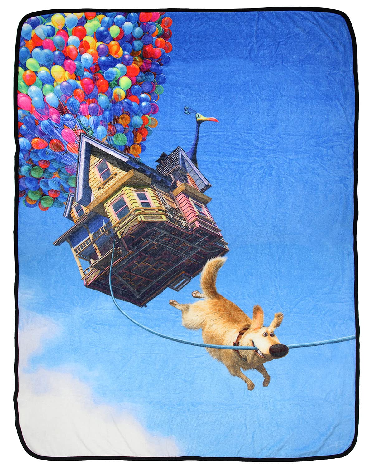 Disney UP Hang On Dug Micro Raschel Throw Blanket 46x60 (116cm x 152cm)