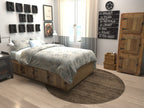 Unique Loom Del Mar Collection Area Rug - Lucille (6' 1'' Round, Brown/ Ivory)