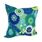 Blazing Needles Square Indoor/Outdoor Throw Pillow, 25", Luxury Azure 2 Count