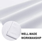Dwcn White Valance Curtains For Living Room, Kitchen Valance Solid Short Topper, Basement Window Curtains, 1 Panel, 36 X 16 Inch