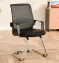 Da Urban Dysen Mid Back Mesh Visitor Chair | Heavy Duty Metal Frame | Office Visitor/Study/Waiting Room Sitting Chair| Professio