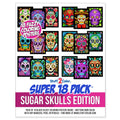 Stuff2Color Super Pack of 18 Fuzzy Velvet Coloring Posters (Sugar Skulls Edition) - Great Kid Friendly Halloween, Day of the Dea