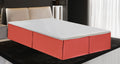 Twin Size Luxury Tailored Bed Skirt 14'' Drop Pleated Styling Dust Ruffled Solid Coral New
