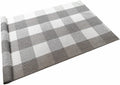 LEVINIS Buffalo Check Rug, Buffalo Plaid Rug 4  2, Grey Plaid Rugs, Grey Area Runner Rug for Porch/Kitchen/Living Room/Bedroom/D