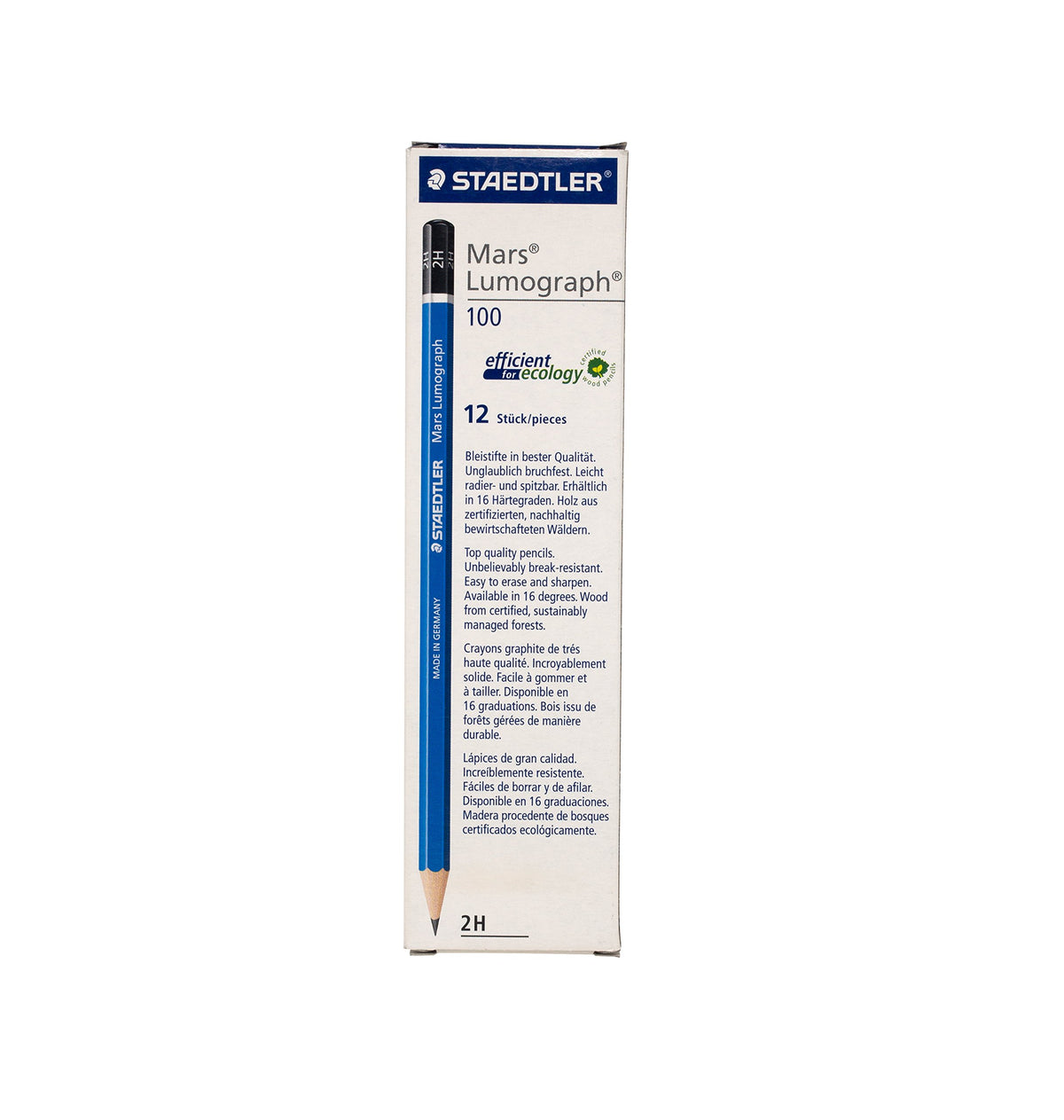 Staedtler Mars Lumograph Pencil 2H - Box Of 12