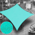 Royal Shade 12' X 15' Turquoise Rectangle Waterproof Sun Shade Sail Rs-Slr Canopy Awning Shelter, Upf50+ 98% Uv Blockage Uv & Water Resistant, Outdoor Patio Garden Carport (We Make Custom Size)