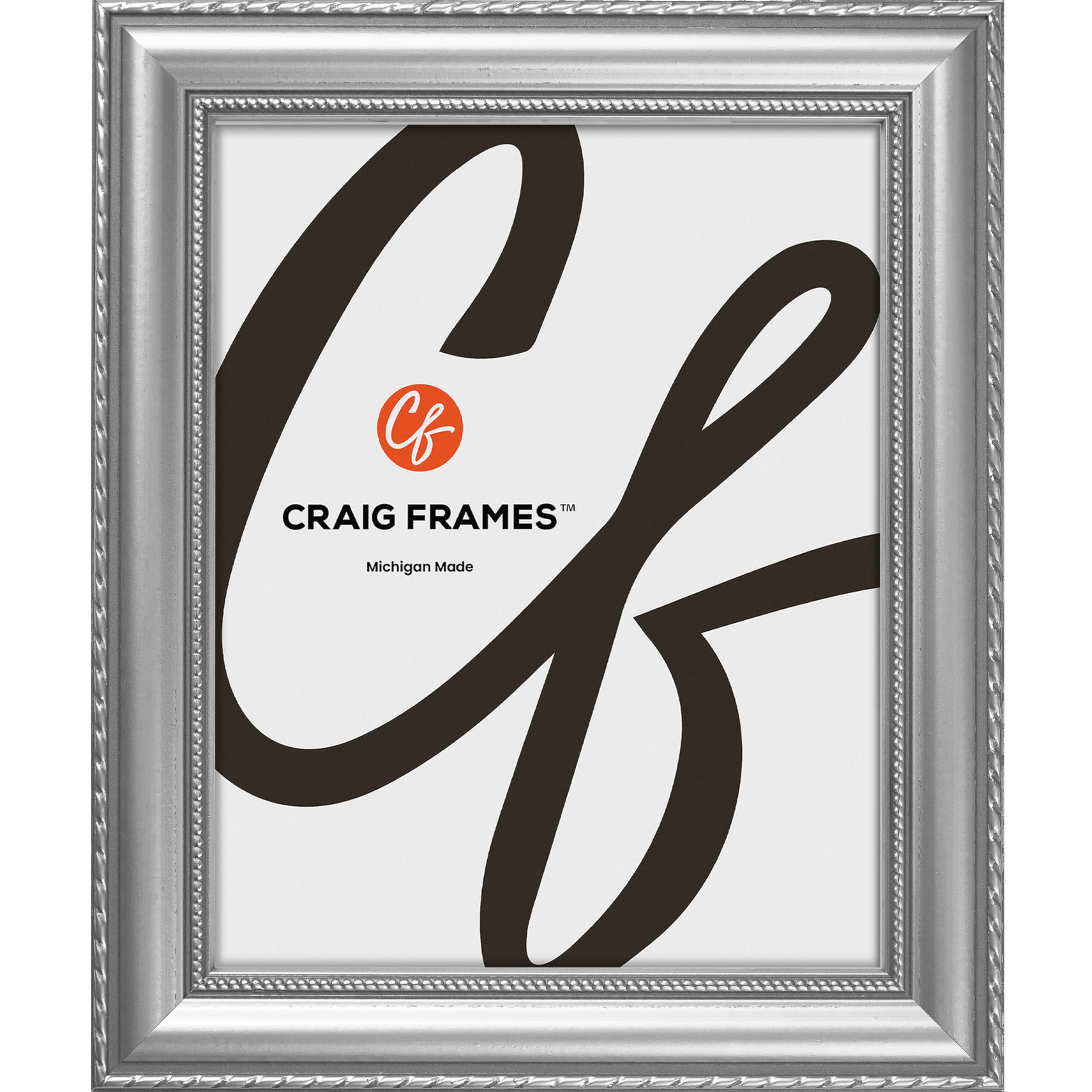 Craig Frames Victoria, 22x35 Picture Frame, Ornate Silver