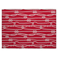 Harbor Ha7 Red Coastal Rug Rectangle 5' X 7 ' 6"